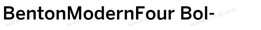 BentonModernFour Bol字体转换